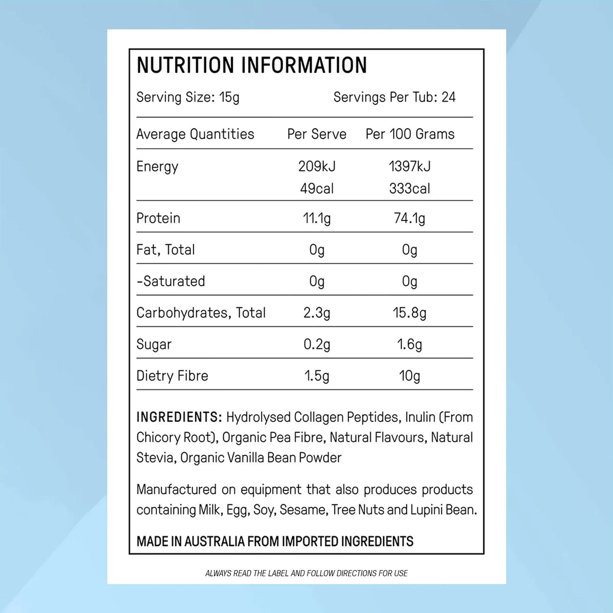 Prebiotic Collagen Protein